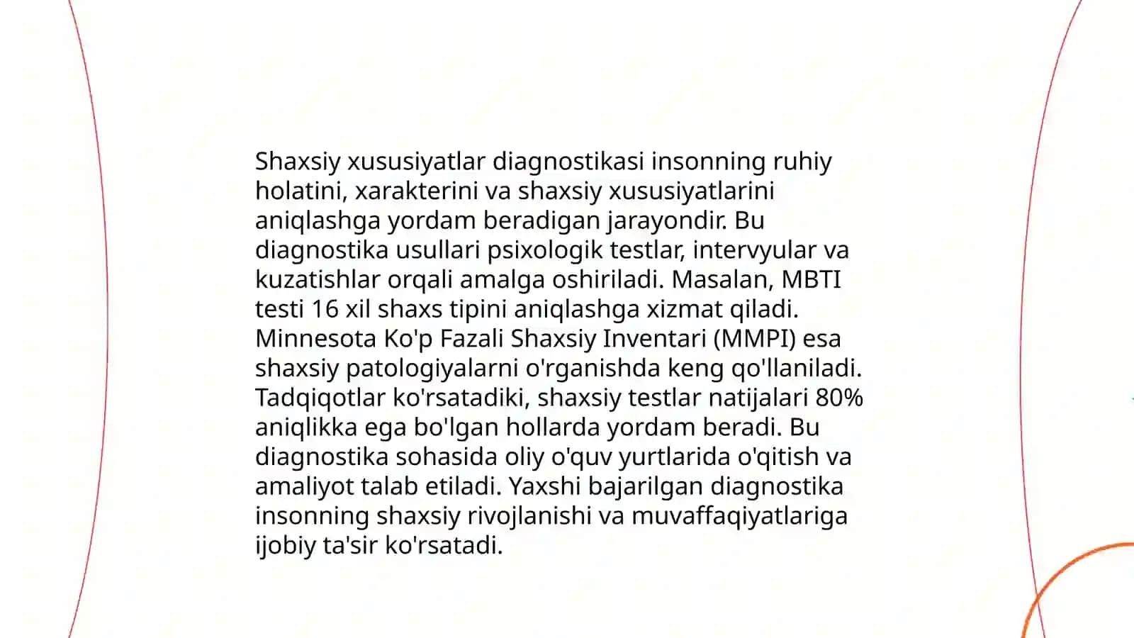 Psixodignostik tekshiruv va tadqiqotlar 3