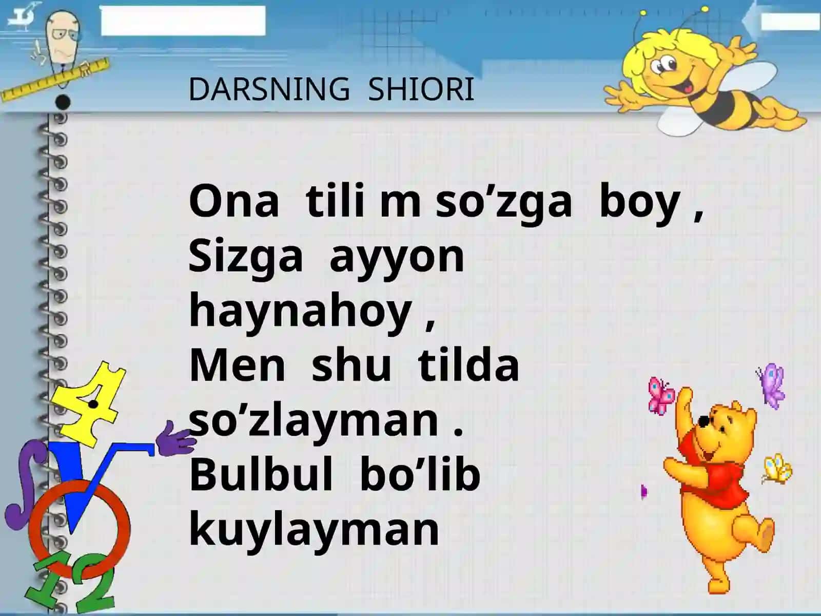 Shaxs va narsa belgisini bildirgan so'zlarni mustahkamlash 3