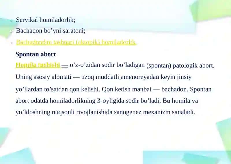 Homiladorlikda Qon Kelishi 3