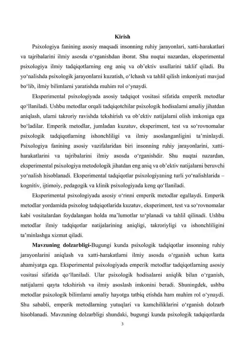 Eksperimental psixologiyada emperik metodlarining yutuq va kamchiliklari 3