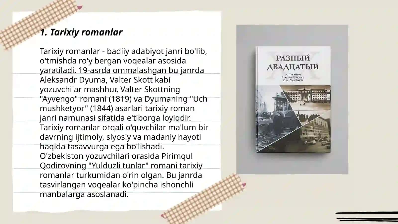 Tarixiy romanlar 3