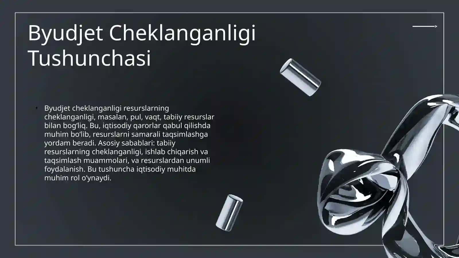 Byudjet cheklanganligi va byudjet tenglamasi 3