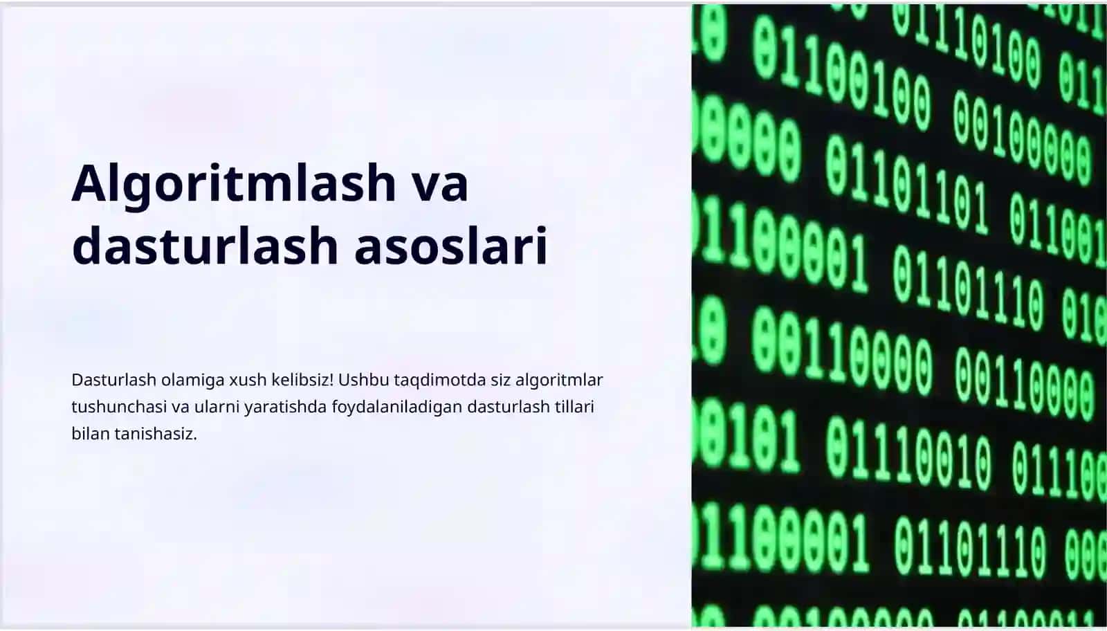 Algoritmlash va dasturlash asoslari 3
