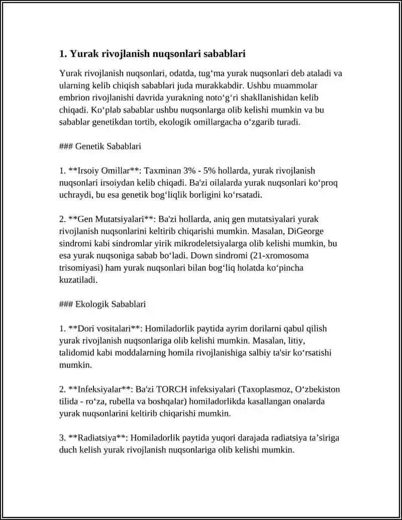 YURAK RIVOJLANISH NUQSONARIVA ULARNING OPERATSIYALARI 3
