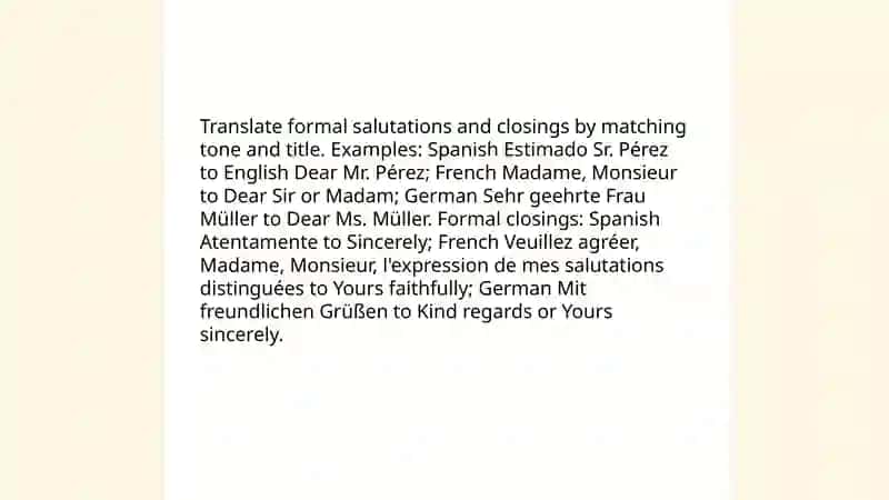 Translation of formal letters with examples 3