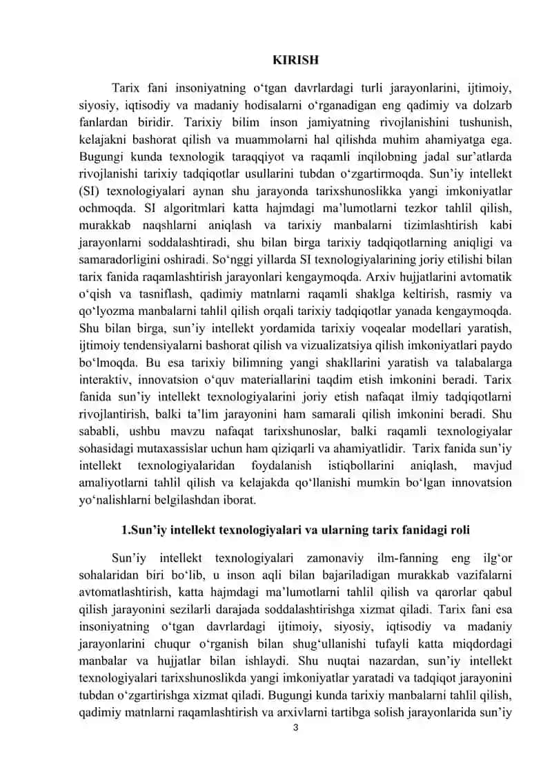 Sun’iy intellekt texnologiyalaridan foydalanish istiqbollari 3