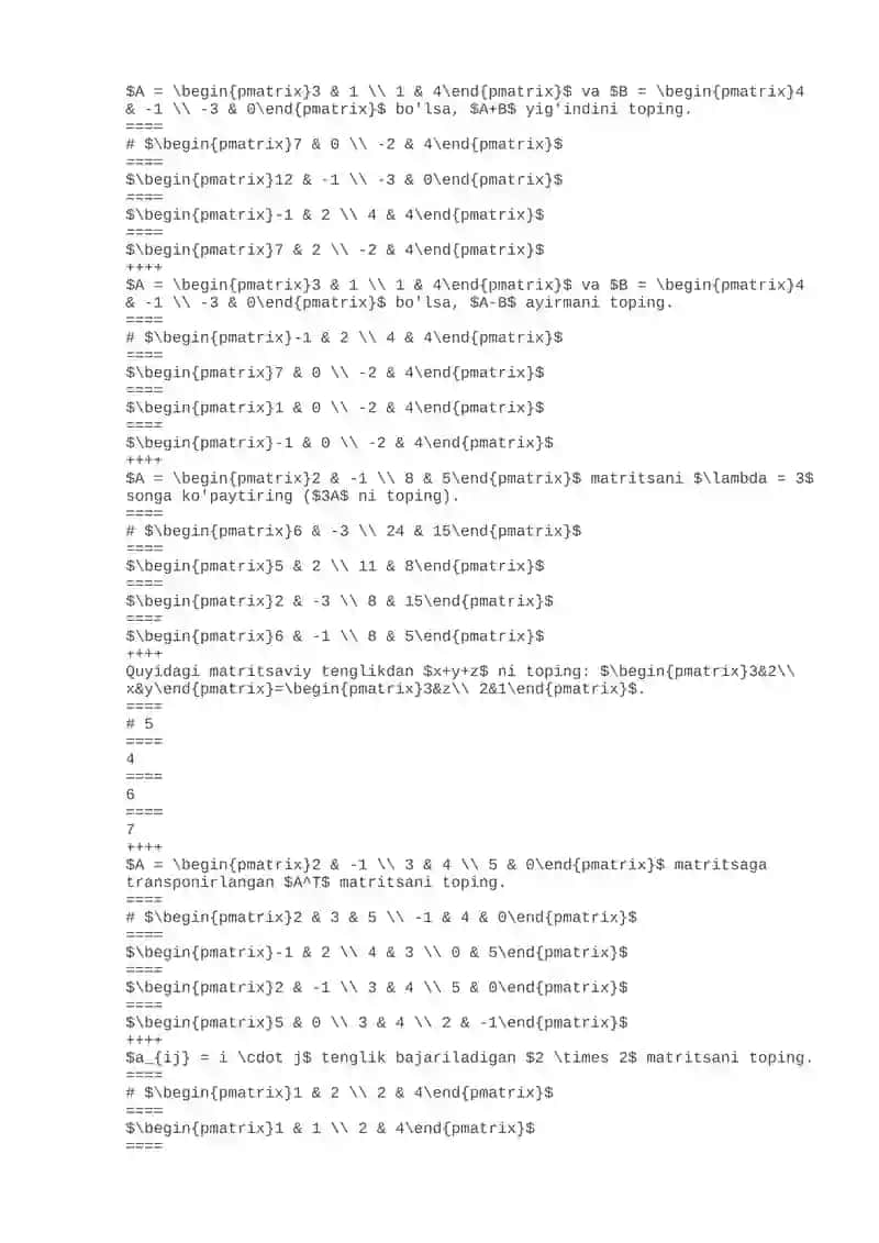 CHIZIQLI ALGEBRA 3
