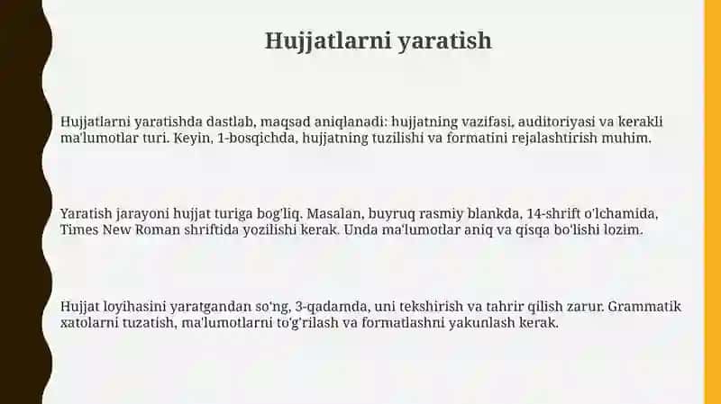 Maktabgacha taʼlimda ish hujjatlari bilan ishlashning turlibosqichlari 3