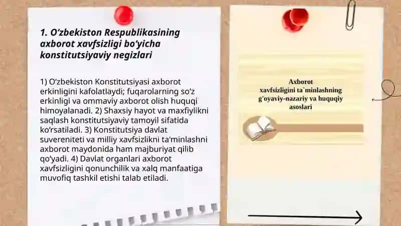 O'zbekistonda axborot xavfsizligining ma'naviy va huquqiy asoslari 3