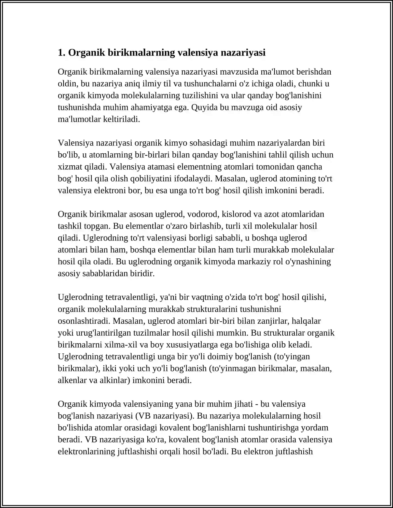 ORGANIK BIRIKMALARNING TUZILISH NAZARIYALARI 3
