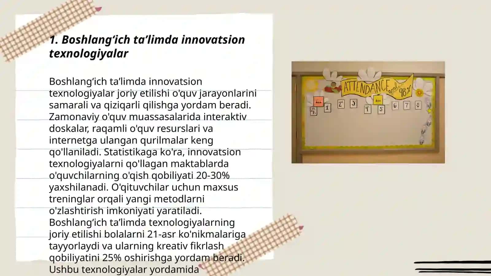 Boshlangʻich sinf oʻqituvchisining innavatsion faoliyati 3