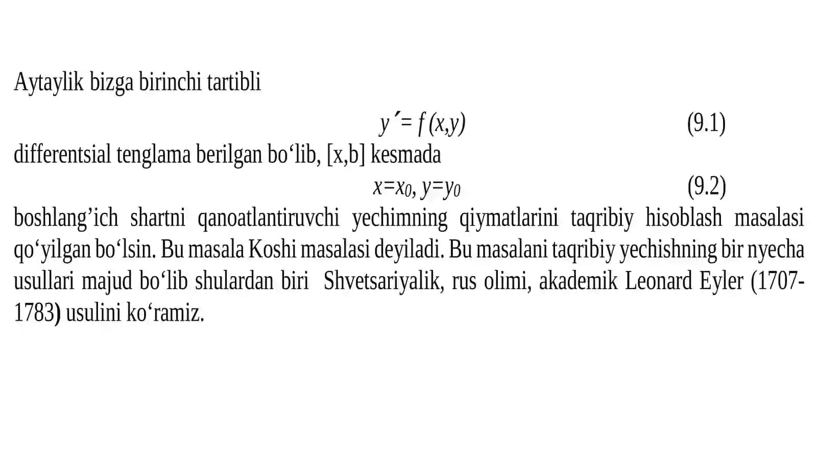 Runge-Kuttava Eyler usullari 3