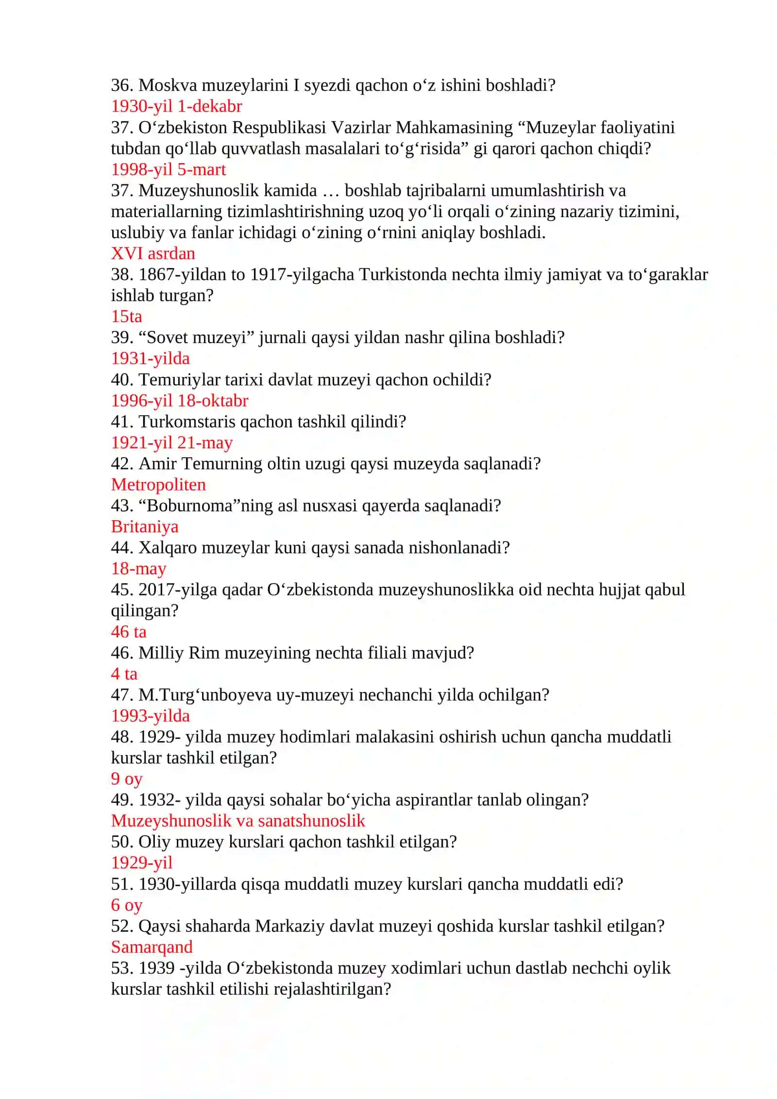 Muzeylar tarixi 3