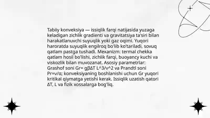 Tabiiy konveksiya 3