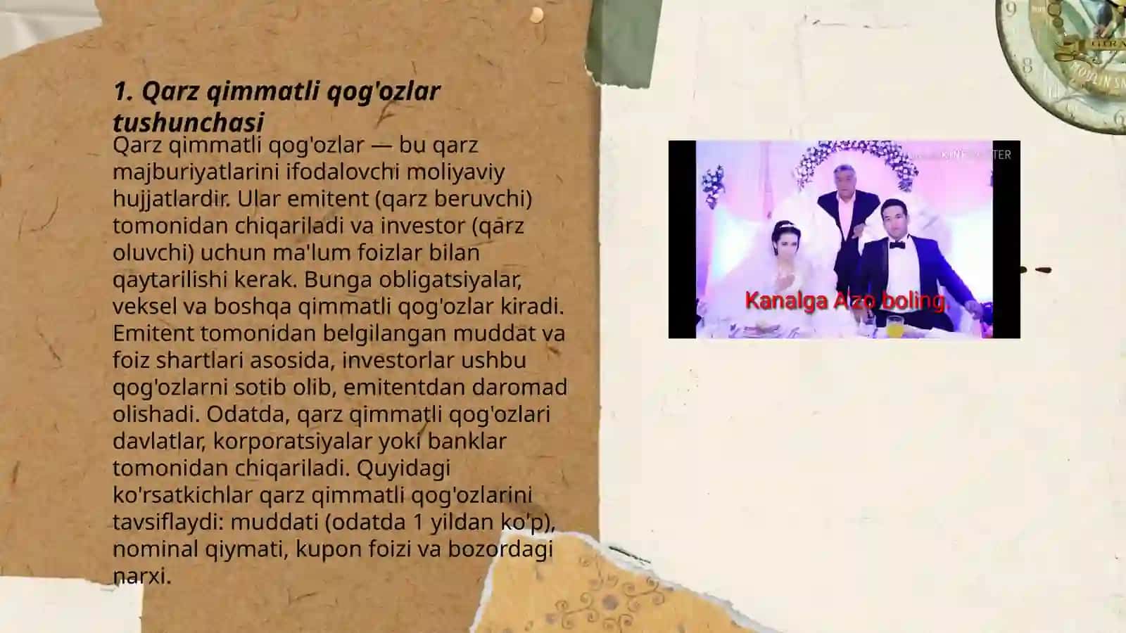 Qarz qimmatli qog'ozlar bilan bog'liq operatsiyalar hisobi 3