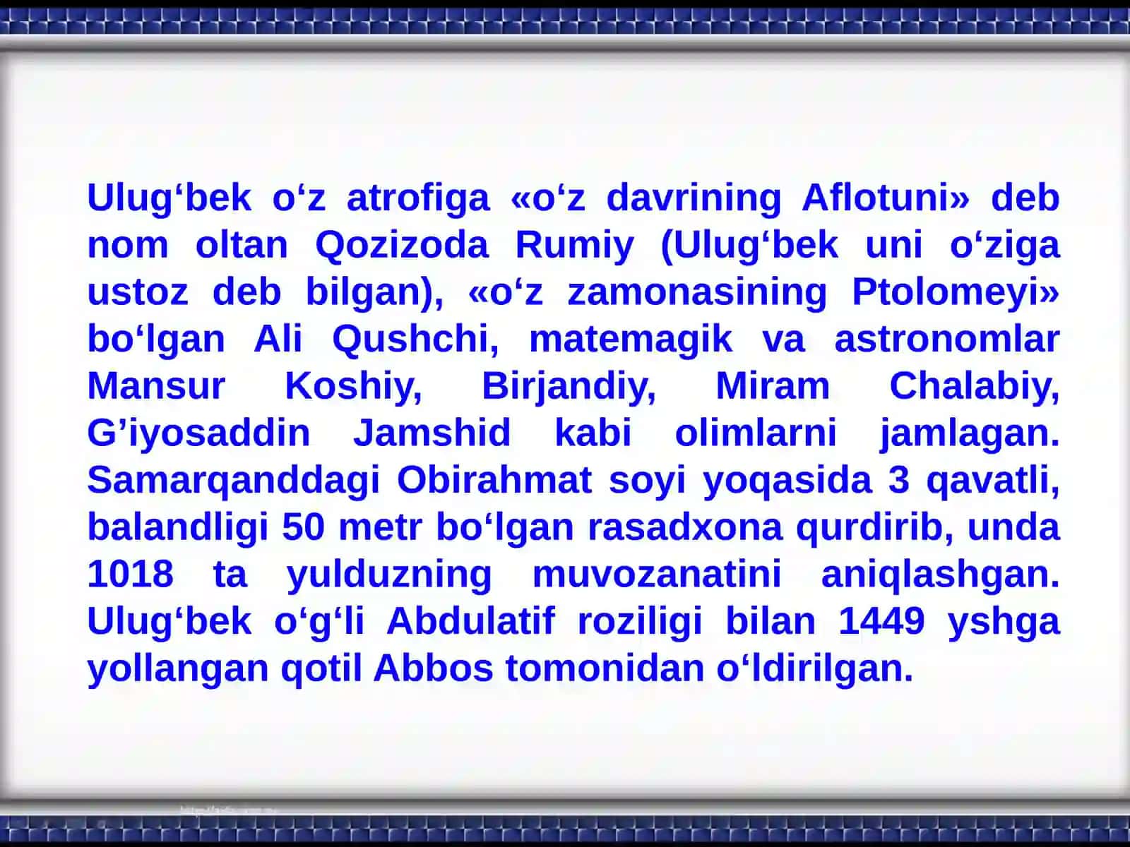 "O’zbekistonning eng yangi tarixi" 3