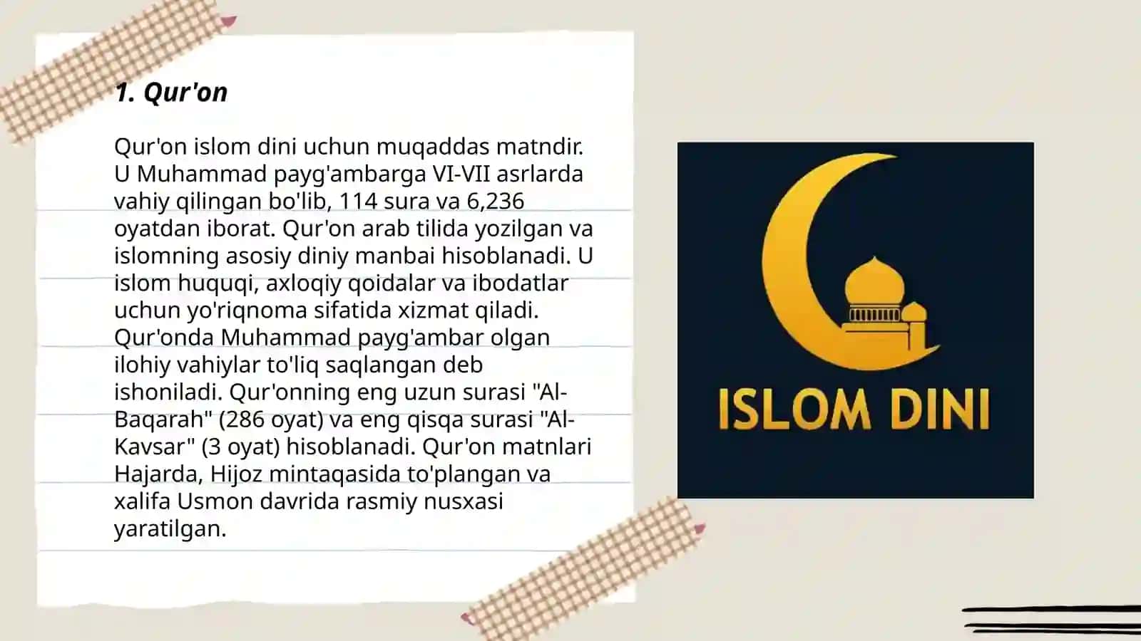 Islom dini manbalari 3