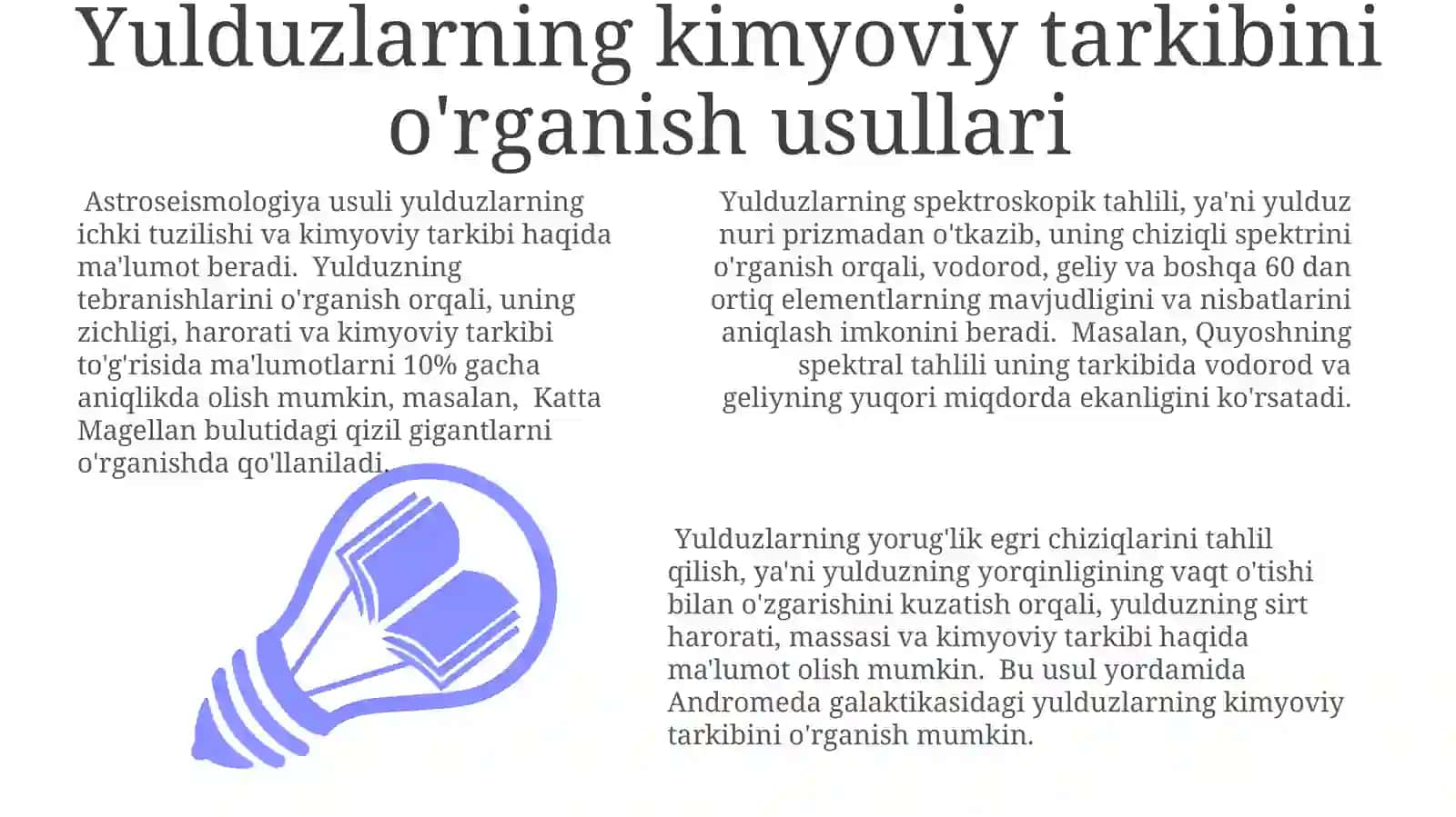 Astronomik Usullarni Qo'llash 3
