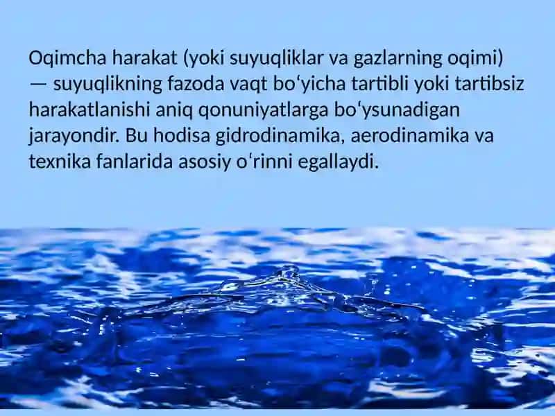 Oqimcha harakat 3