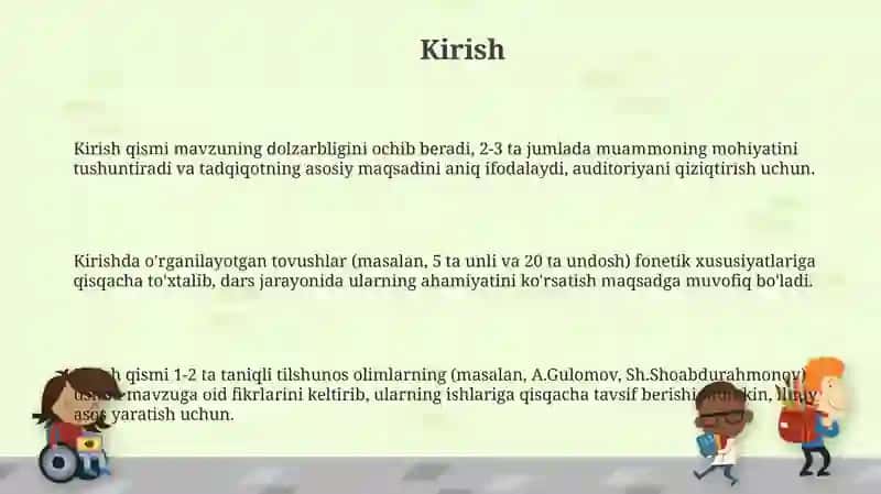Unli va undosh tovushlarni oʻrganishda leksik mashqlarni tashkil etish 3