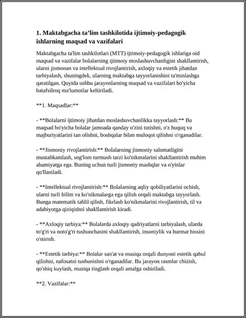 MAKTABGACHA TAʼLIM TASHKILOTIDA IJTIMOIY PEDAGOGIK ISHLAR MAVZUSIDA 3