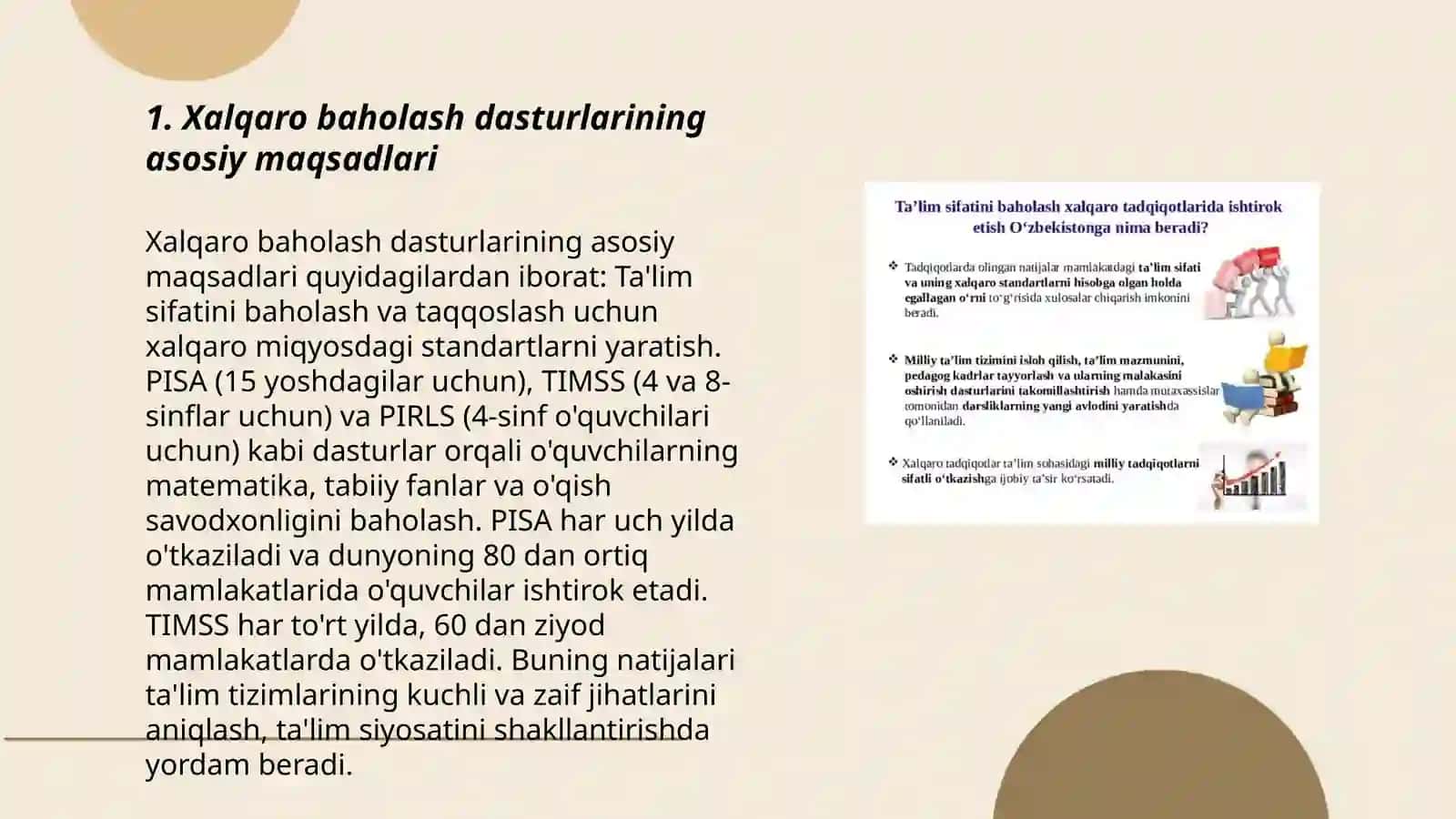 Xalqaro Baholash Dasturlari 3