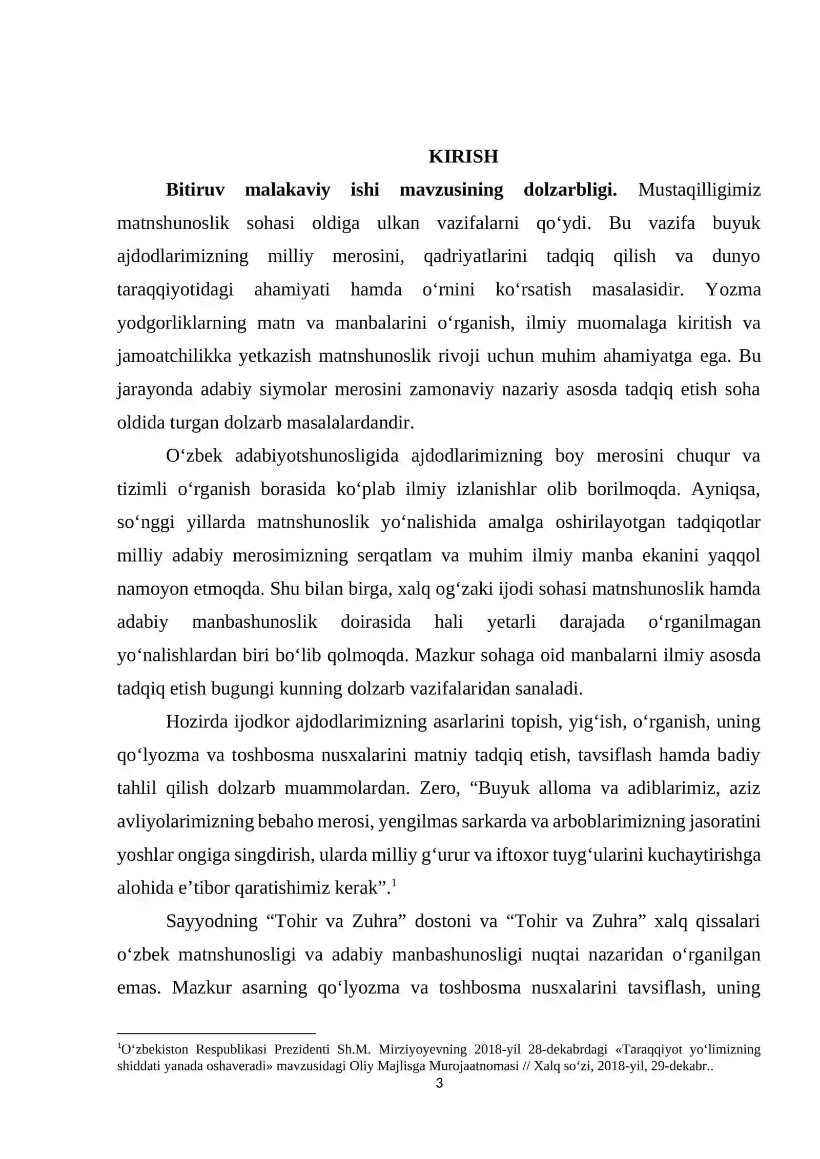 SAYYODNING “TOHIR VA ZUHRA” DOSTONI TEKSTALOGIYASI 3