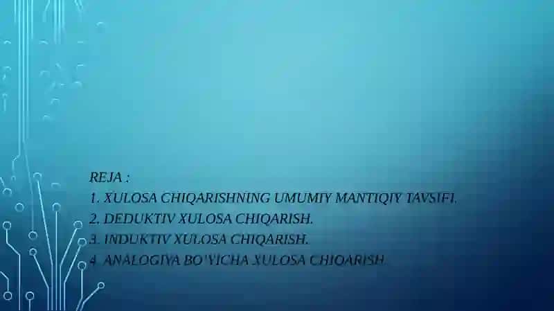 Xulosachiqarish 3