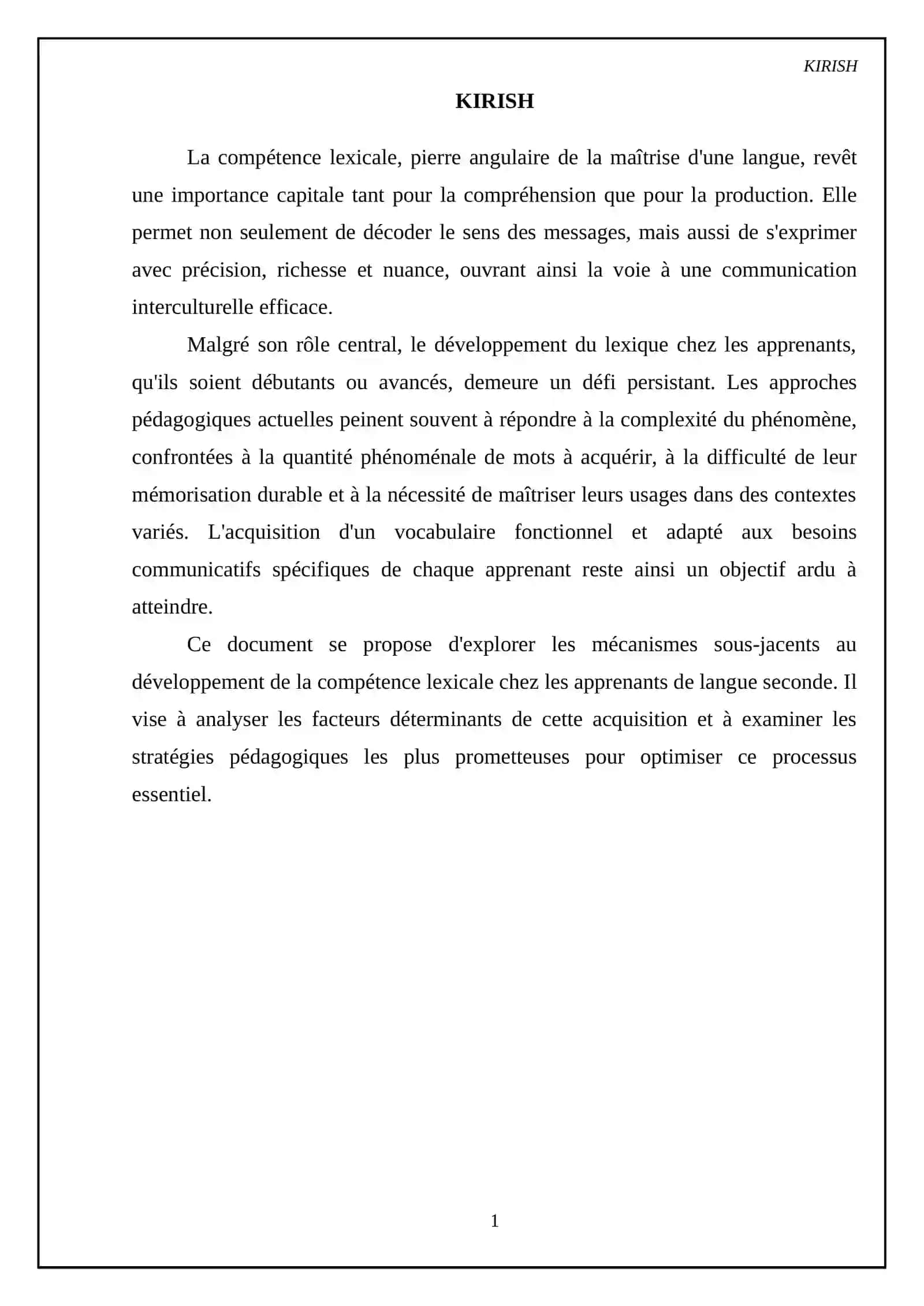 Le développement de la compétence lexicale chez les apprenants 3