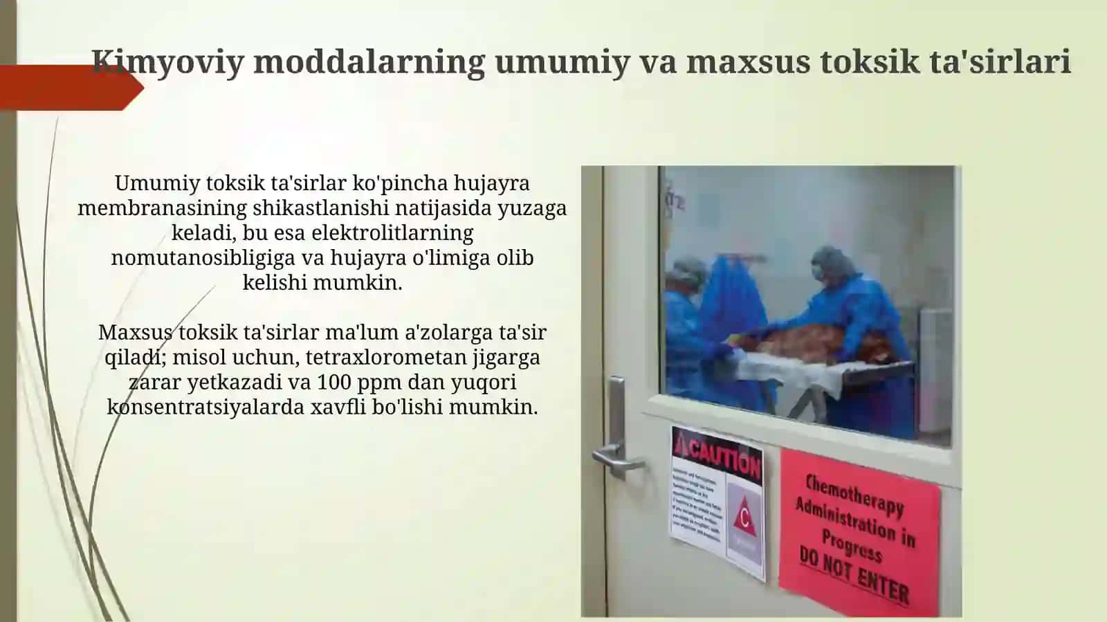 Kimyoviy moddalarning umumiy va maxsus toksik ta'sirlari 3