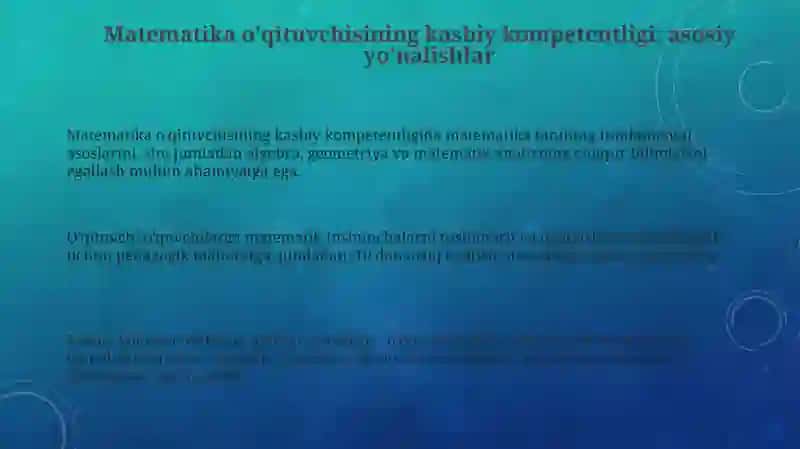 Matematikaoʻqituvchisiningkasbiyvaamaliytayyorgarligi 3