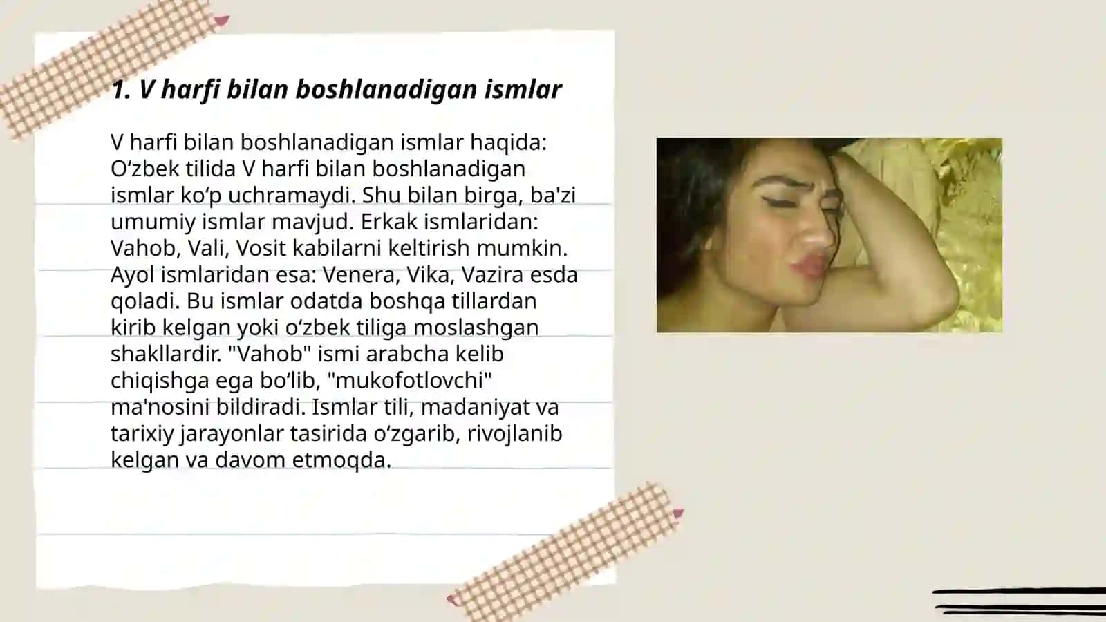 V harfini bolaga qo'yish 3