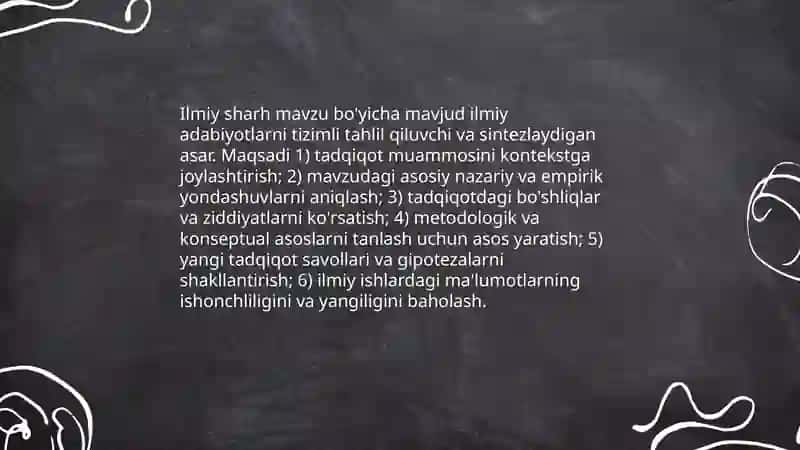 Ilmiy sharh va kurs ishi. Kurs ishining tuzilishi. 3