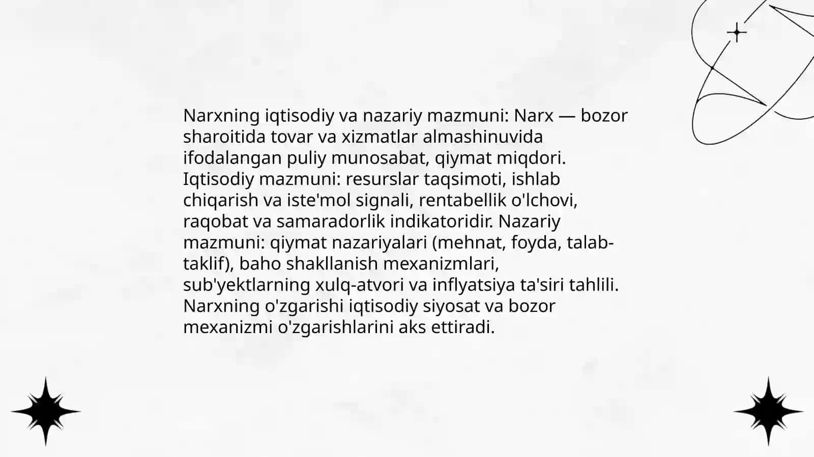 Narxning mazmuni,uning obektiv asoslari,vazifalari va turlari 3
