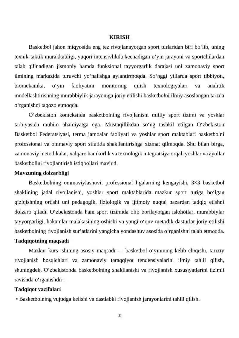 Basketbol oyinining kelib chiqishi va taraqqiyoti 3