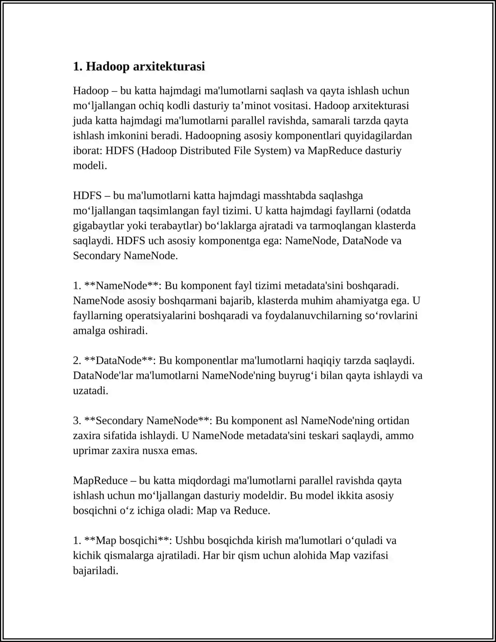 HADOOP TEXNALOGIYASI 3