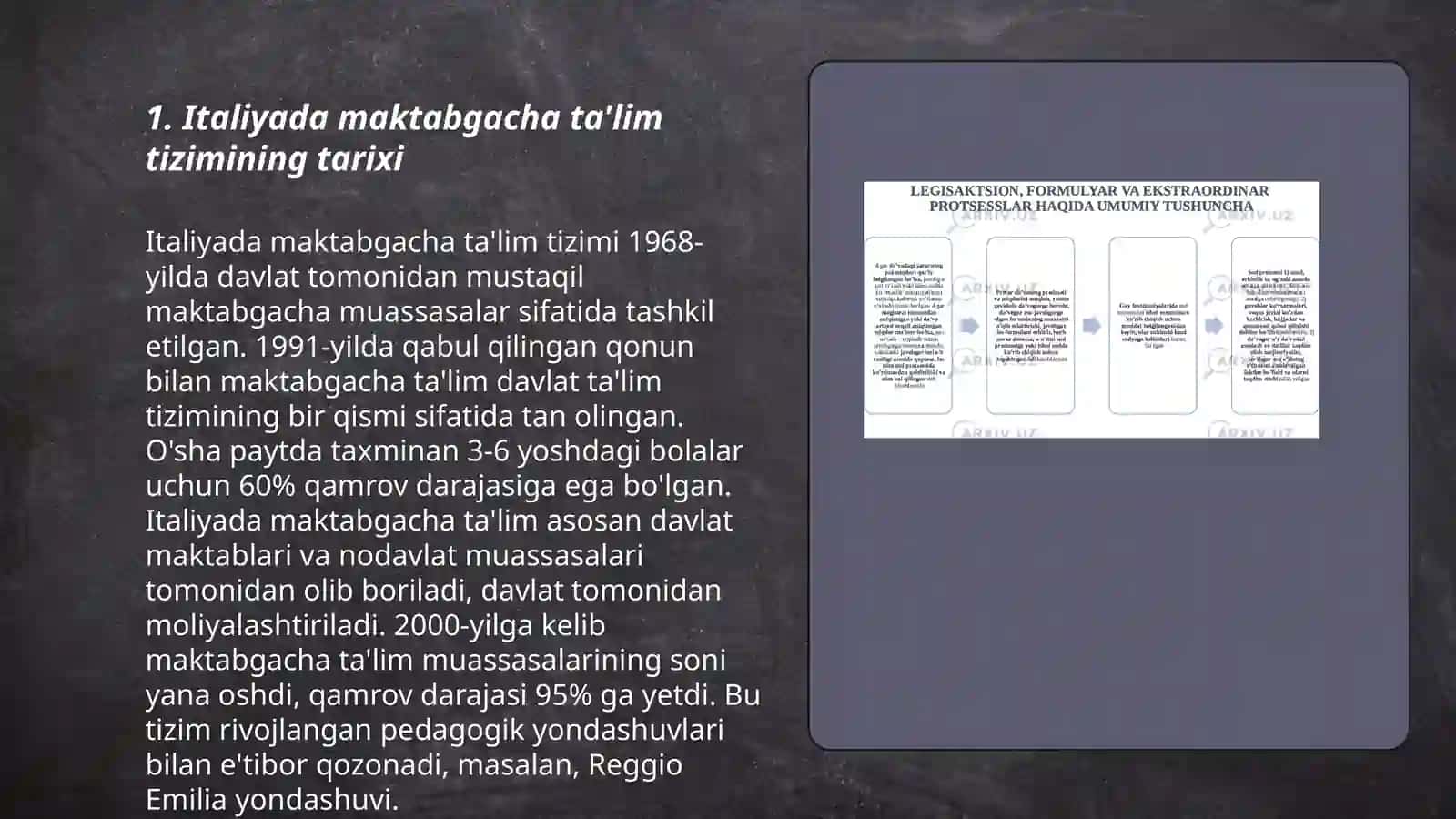 Italiya maktabgacha ta'lim tizimi va undagi yondasguvlar 3