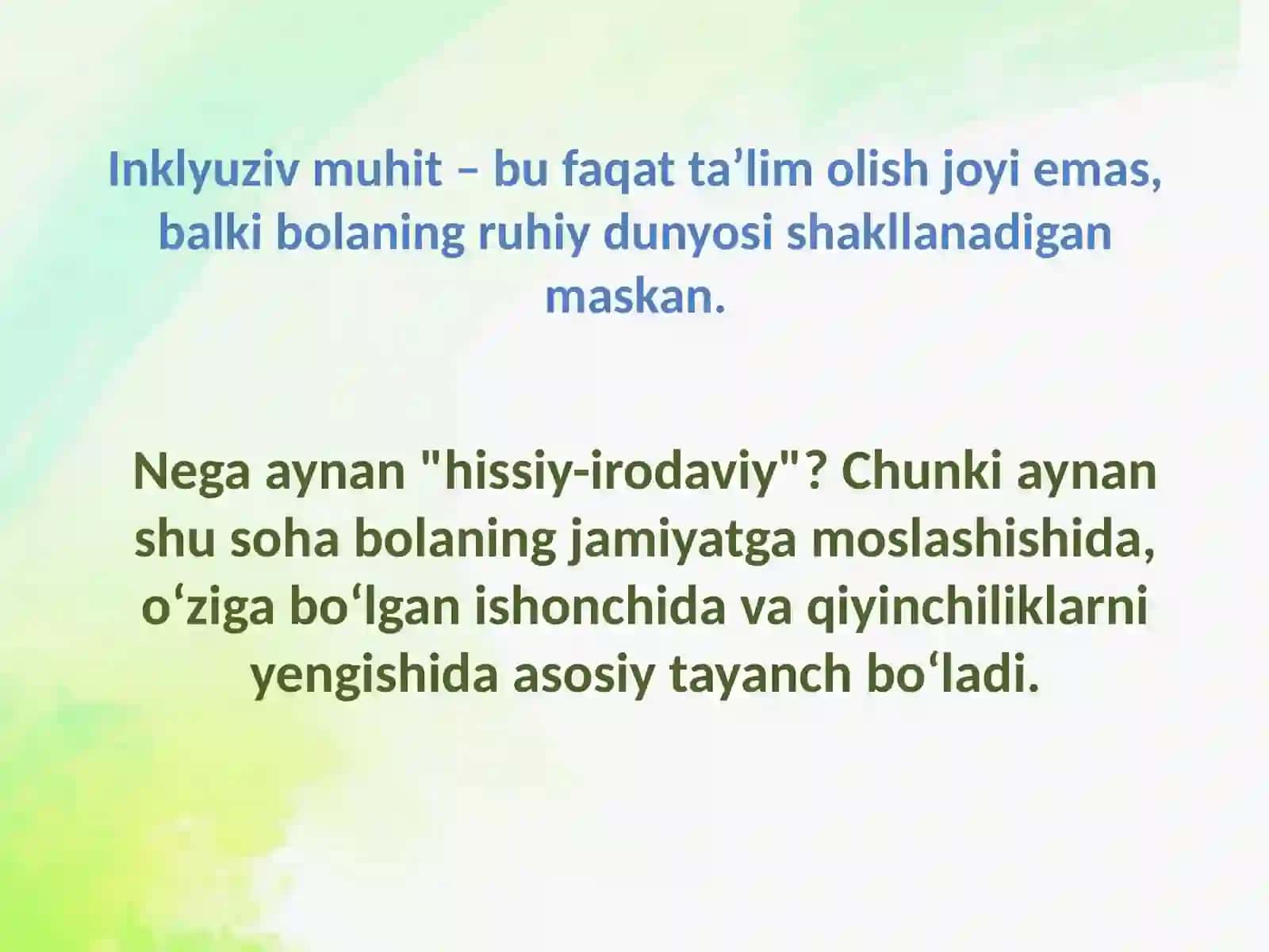 Inklyuziv muhitda bolalarning hissiy-irodaviy rivojlanishi 3