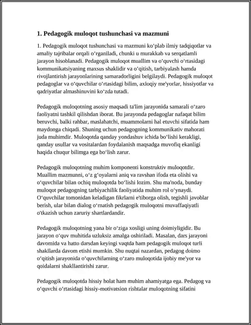 PEDAGOGIK MULOQOTNING OʻZIGA XOS XUSUSIYATLARI VA FUNKSIYALARI 3