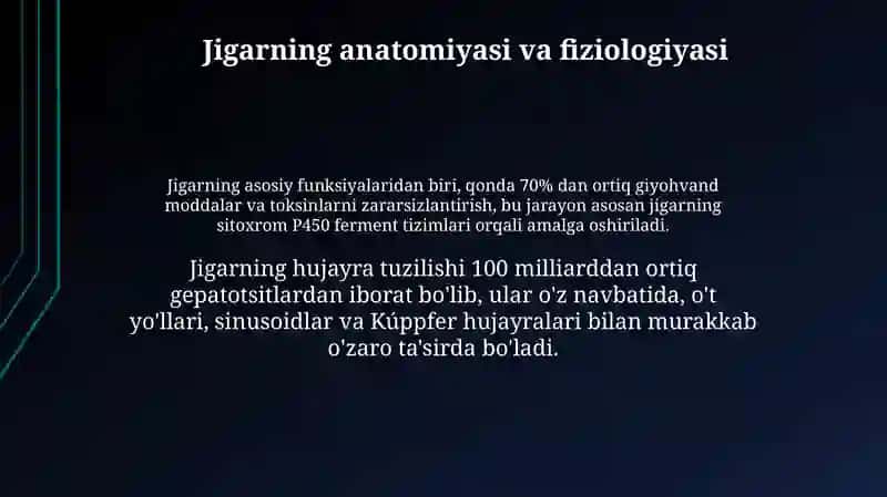 Jigar hujayra yetishmovchiligi va jigar komasining biokimyoviy yechimlari 3