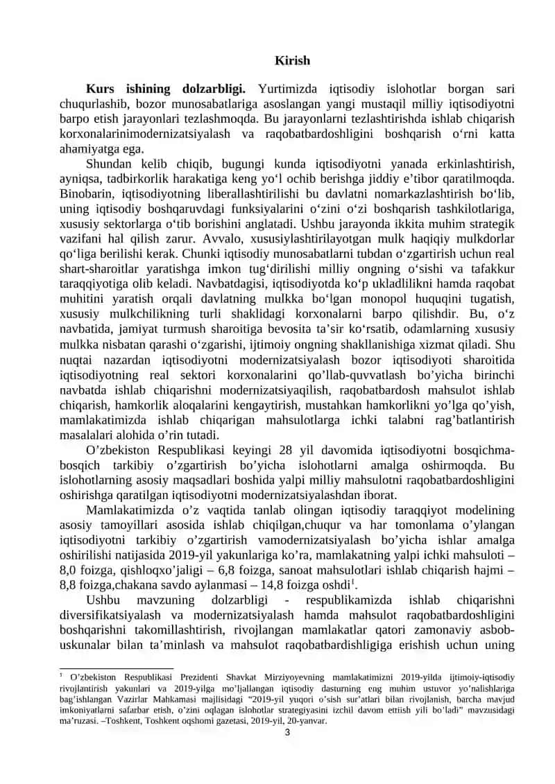 "Korxonaning investitsion loyihasini baholash" 3
