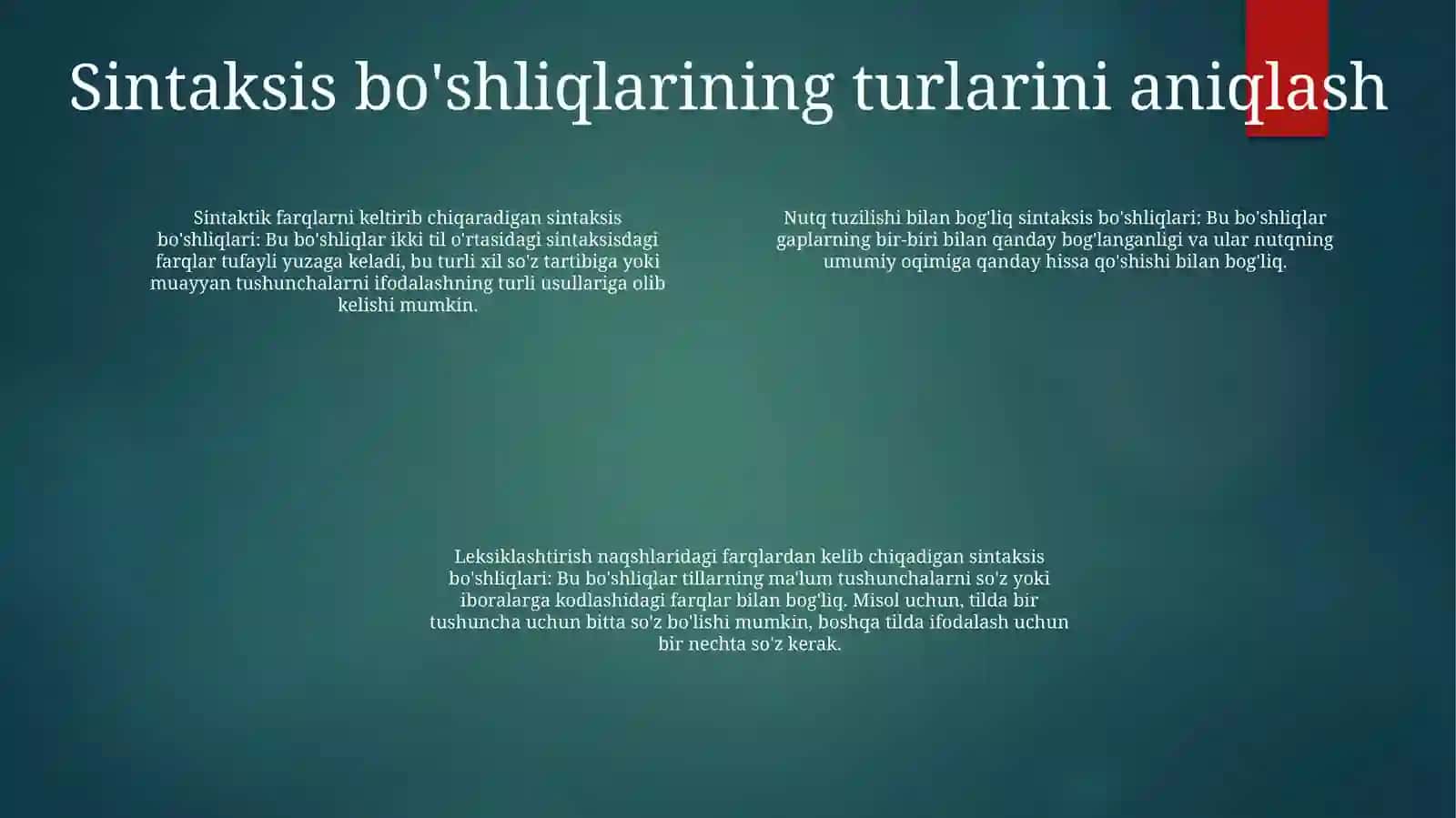 Gap Sintaksisi 3