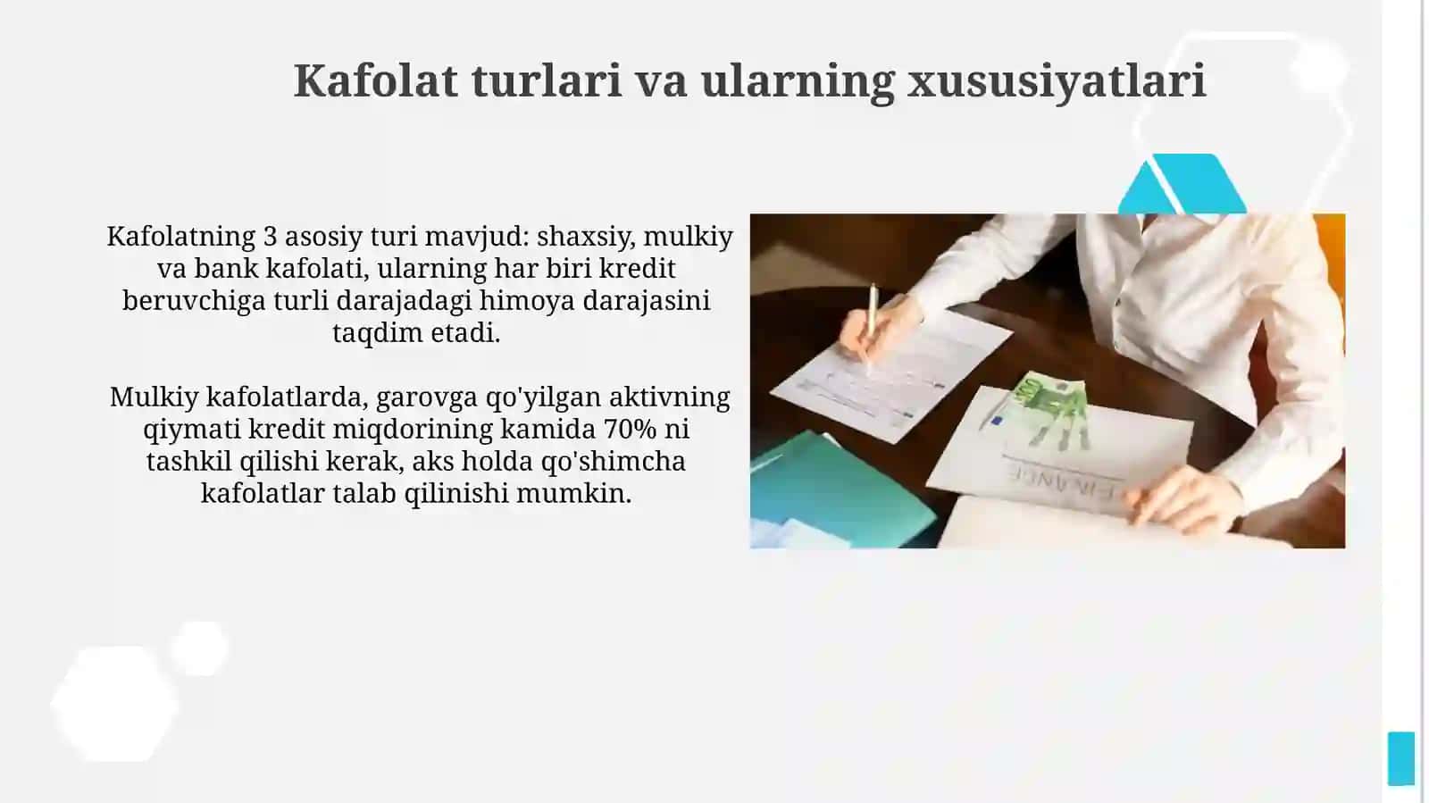 Kredit va Garov Munosabatlari 3