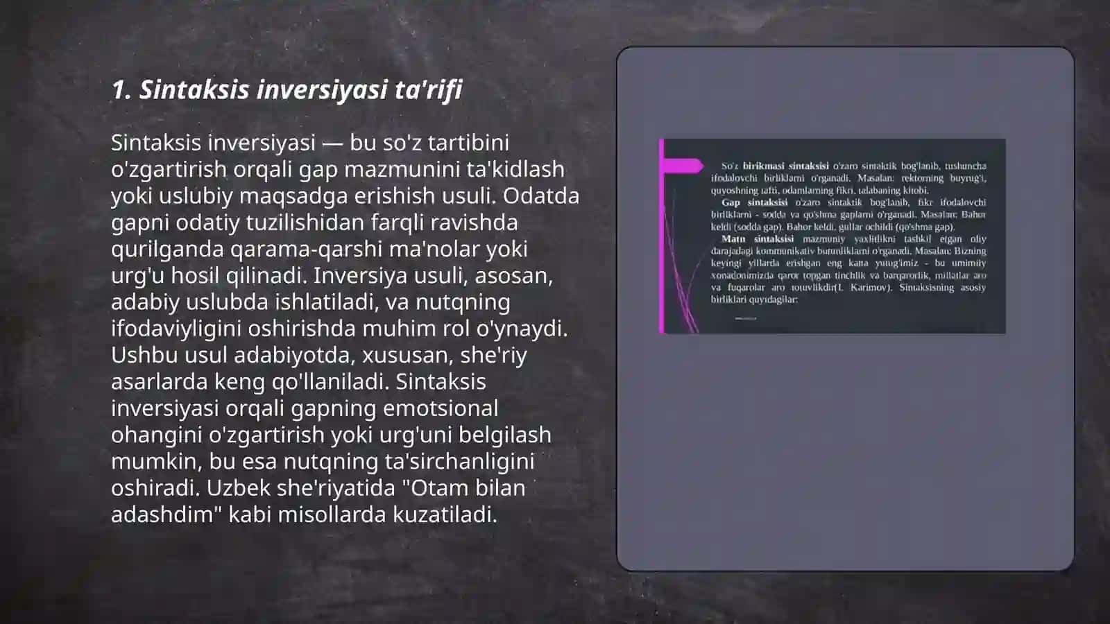 Sintaksis inversiyasi 3