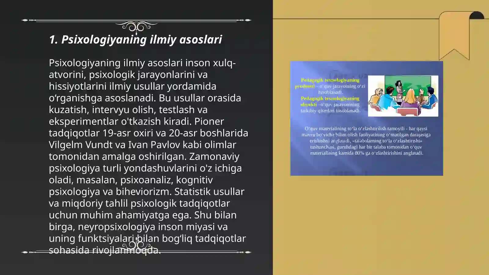 Ilmiy tadqiqotlar psihologlar faoliyat turi sifatida 3