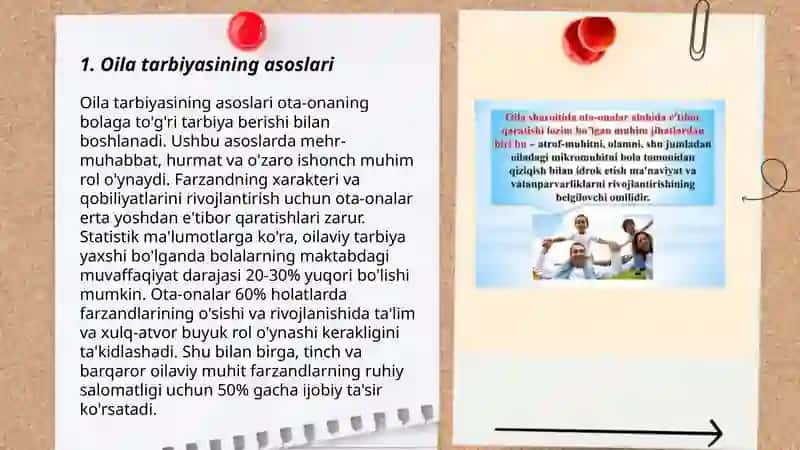 Oila tarbiyasi boshqariladigan tizim 3