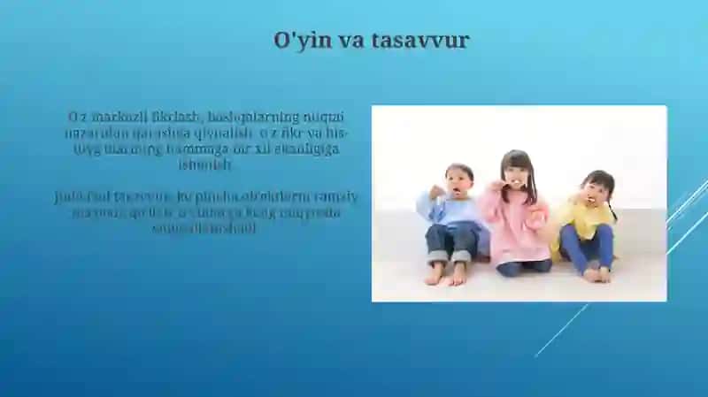 Uch yoshli bolalarning psixologik xususiyatlari 3