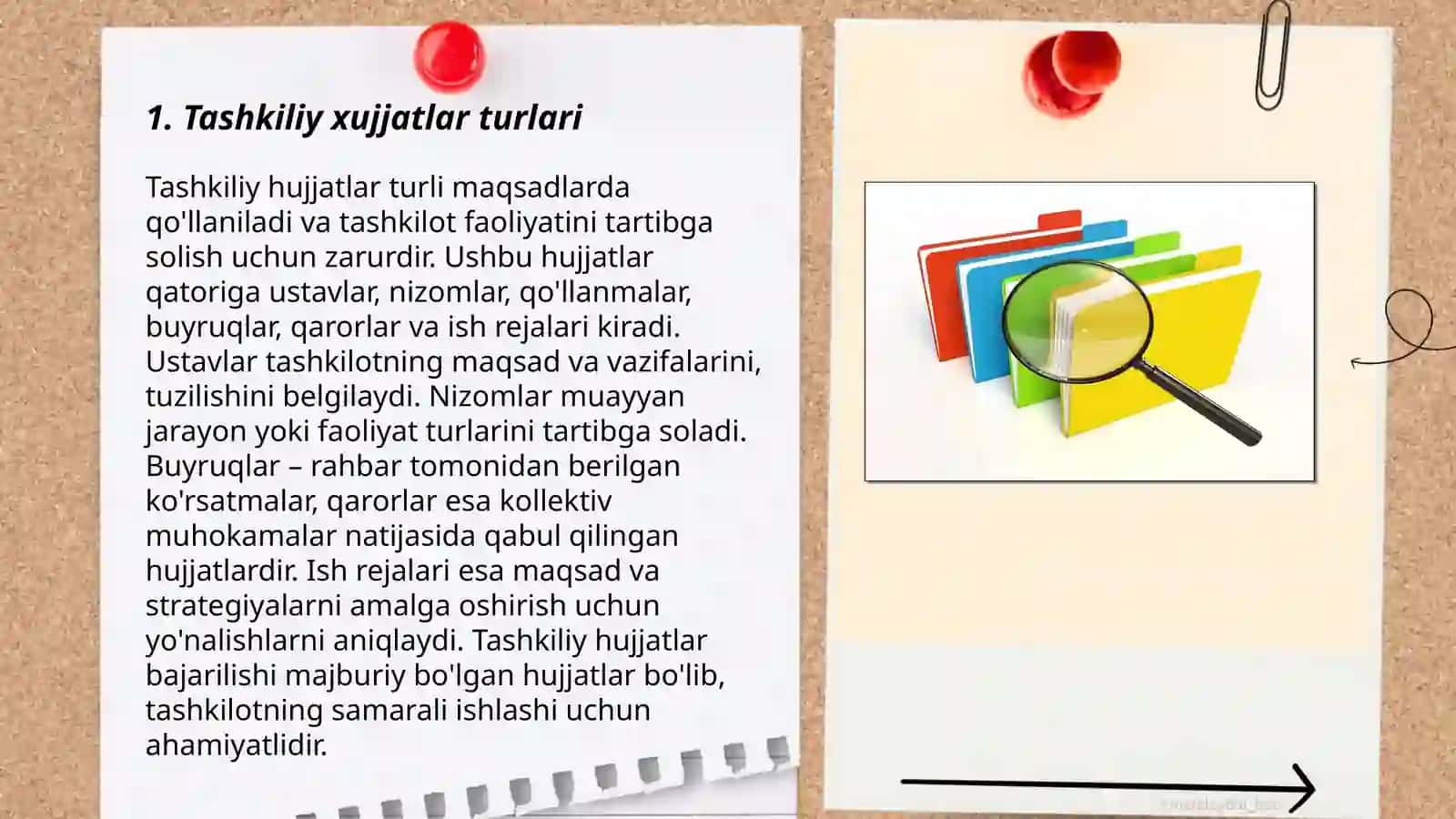 Tashkiliy xujjatlar 3