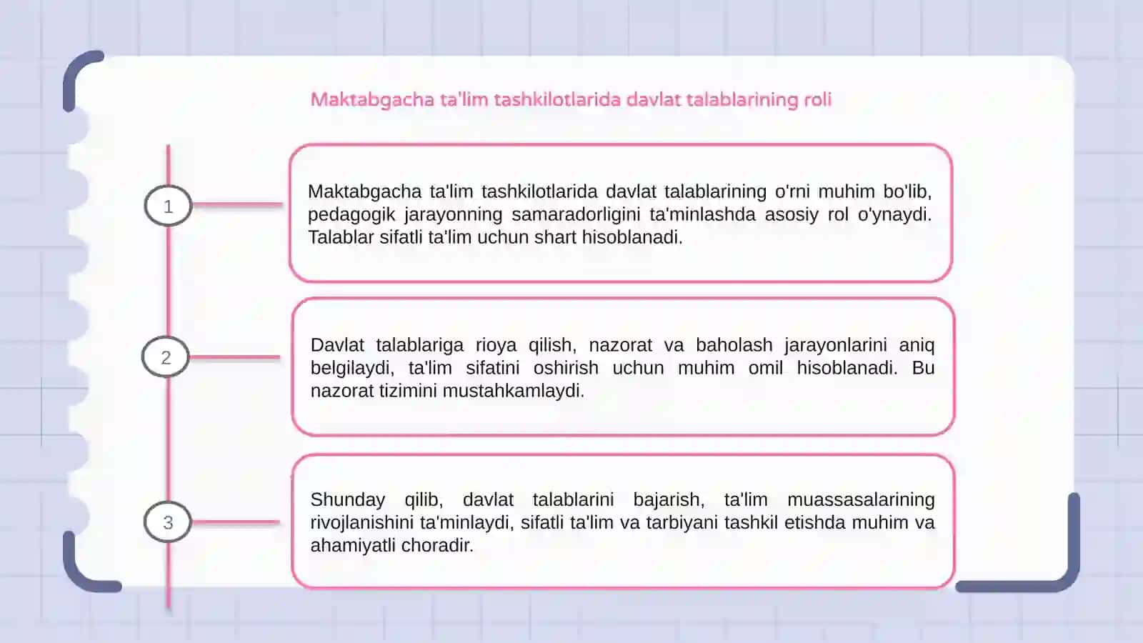 Davlat talablarining o'rni va ahamyati 3