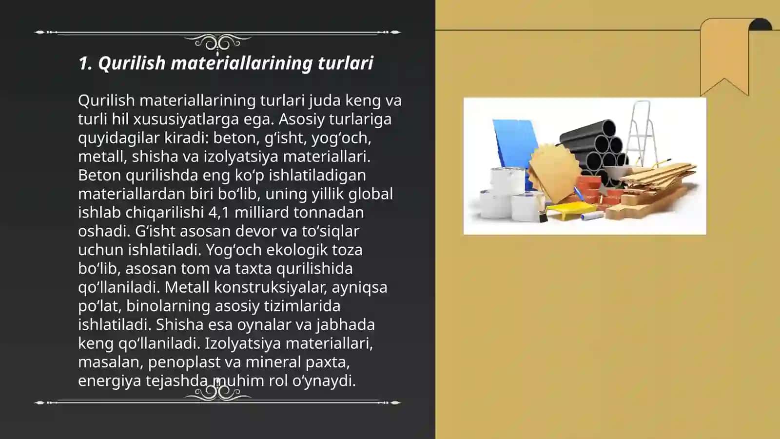 Qurilish materiallaridagi kompleks qo'shimchalar 3